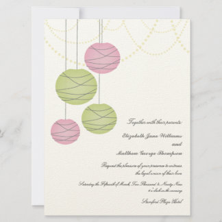 Invitación a la boda del Día de las Linternas de P