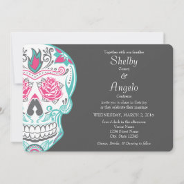 Invitación a la boda del Día del Azúcar Muerto