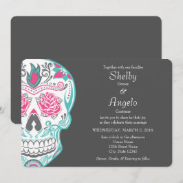 Invitación a la boda del Día del Azúcar Muerto