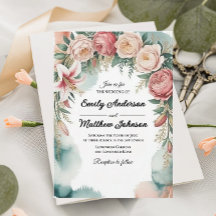 Invitación a la boda del Diseñador de Arcos Floral