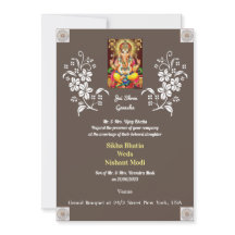 Invitación a la boda del Diseñador Ganesha