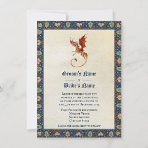 Invitación a la boda del dragón persa