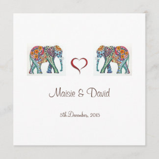 Invitación a la boda del elefante
