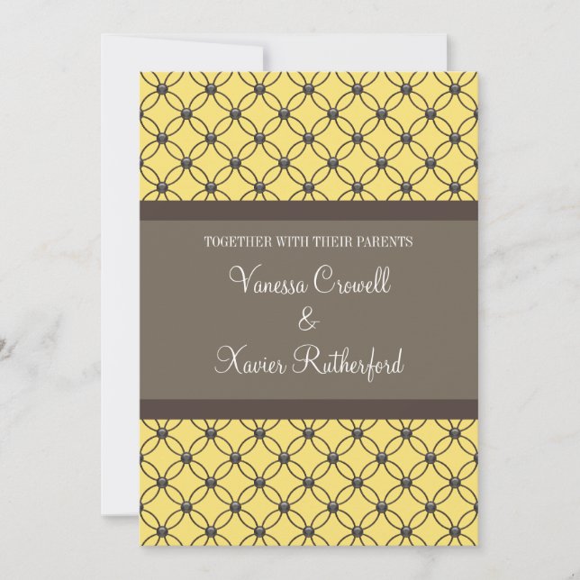 Invitación a la boda del Entramado Amarillo (Anverso)