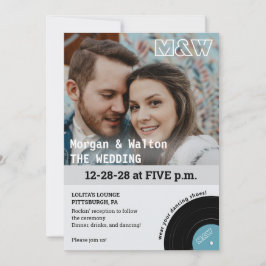 Invitación a la boda del estilo del concierto del 