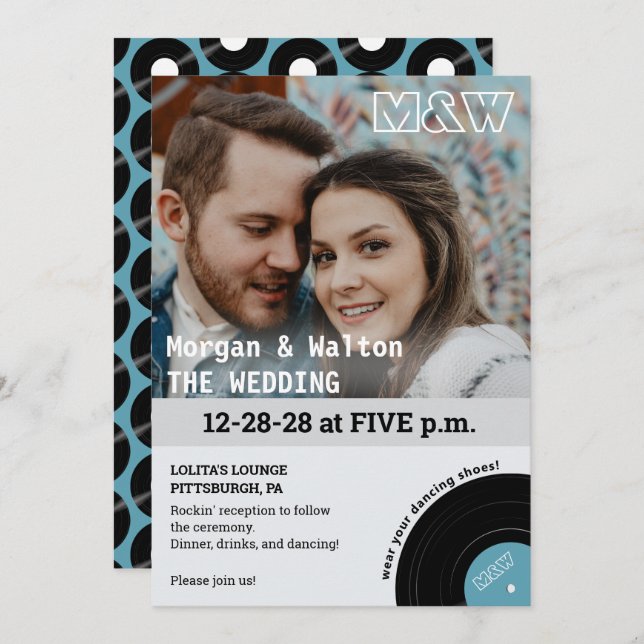 Invitación a la boda del estilo del concierto del  (Anverso / Reverso)
