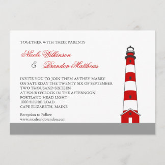 Invitación a la boda del faro