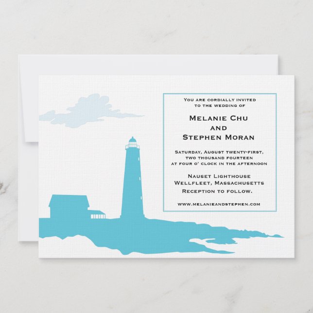 Invitación a la boda del faro (Anverso)