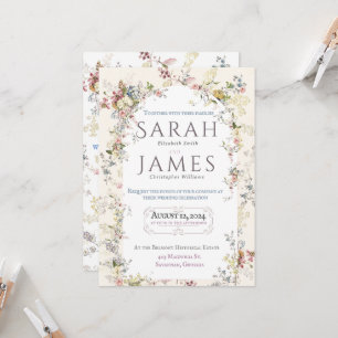 Invitación a la boda del Fiesta de los Jardín Ingl