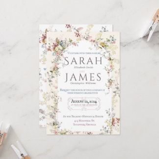 Invitación a la boda del Fiesta de los Jardín Ingl