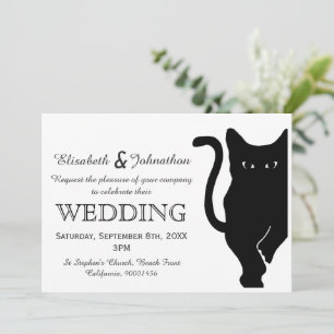 Invitación a la boda del gato negro