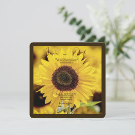 Invitación a la boda del girasol