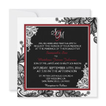 Invitación a la boda del Gótico moderno blanco de