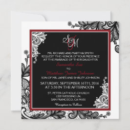 Invitación a la boda del Gótico moderno blanco de 