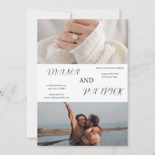 Invitación a la boda del grupo de imágenes