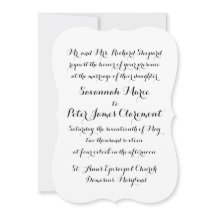 Invitación a la boda del guión de caligrafía