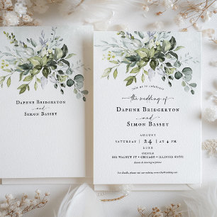 Invitación a la boda del guión de la flamante vege