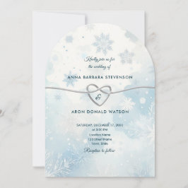 Invitación a la boda del invierno arcaico