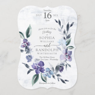 Invitación A La Boda Del Jardín De Flores Polvorie