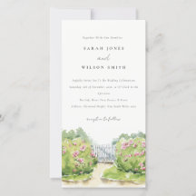 Invitación a la Boda del Jardín Pastel Watercolor