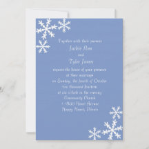 Invitación a la boda del lago de nieve