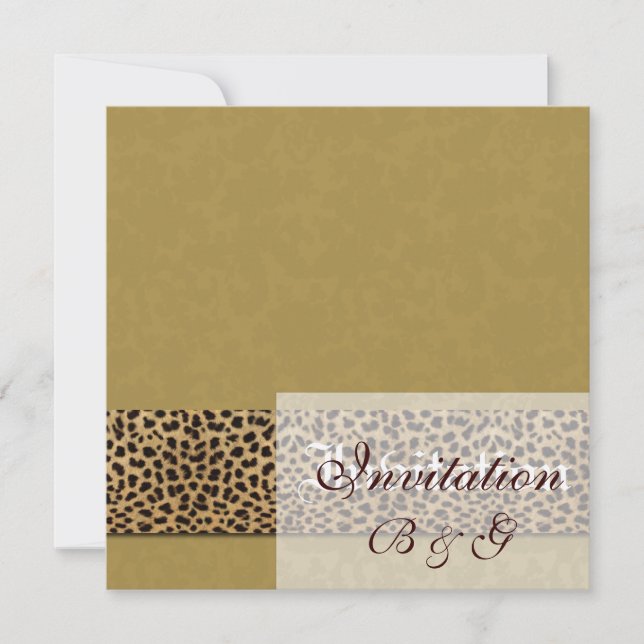 Invitación a la boda del leopardo (Anverso)