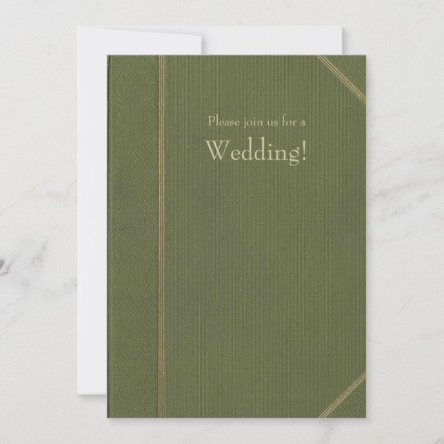 Invitación a la boda del libro de cosecha de vinta (Anverso)