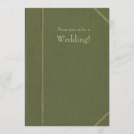 Invitación a la boda del libro de cosecha de vinta