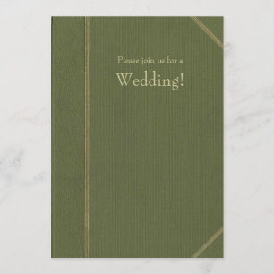 Invitación a la boda del libro de cosecha de vinta