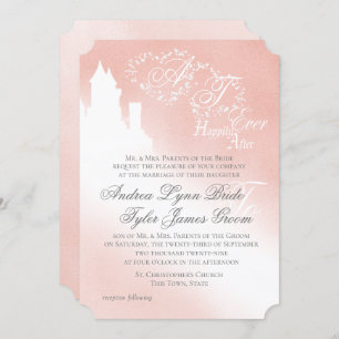 Invitación a la boda del libro de historias rosas 