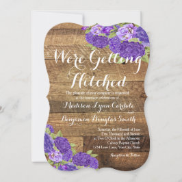 Invitación a la boda del MAPA de Madera Púrpura de
