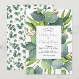 Invitación a la boda del marco de la guirnalda de