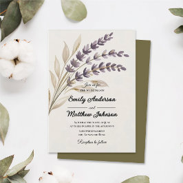 Invitación a la boda del moderno diseñador Boho