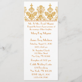 Invitación a la boda del motivo formal de la celeb