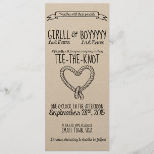Invitación a la boda del nudo
