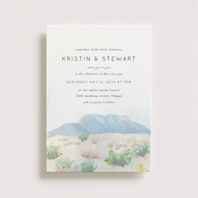 Invitación a la boda del paisaje del desierto (Subido por el creador)