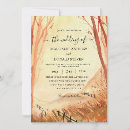 invitación a la boda del pajar de color agua