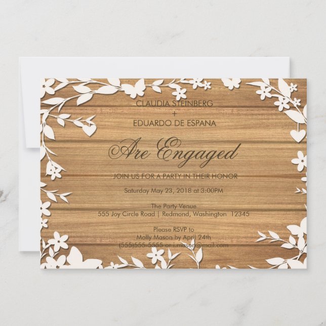 Invitación a la boda del Papel Picado - Bonitas pa (Anverso)