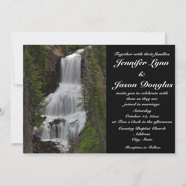 Invitación a la boda del Parque Nacional Yellowsto