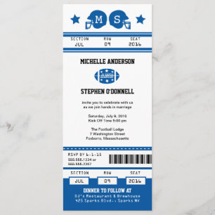 Invitación a la boda del partido de fútbol