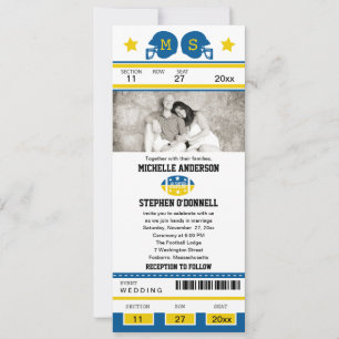 Invitación a la boda del partido de fútbol