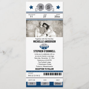 Invitación a la boda del partido de fútbol