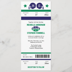 Invitación a la boda del partido de fútbol