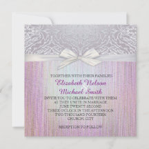 Invitación a la boda del Pastel de Lavanda de Cint