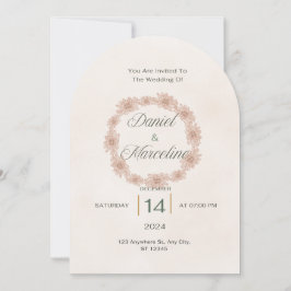 Invitación a la boda del Pastel suave