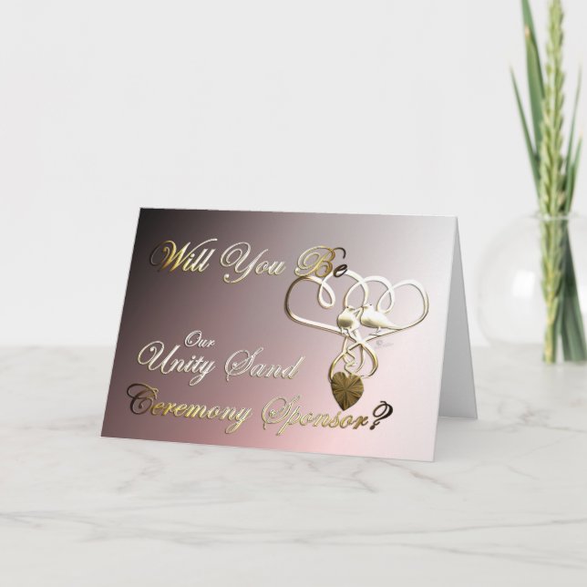 Invitación a la boda del patrocinador de la ceremo (Anverso)