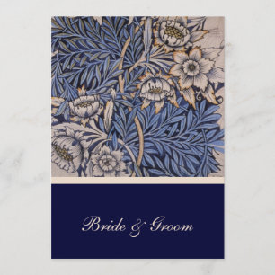 Invitación a la boda del patrón floral de William 