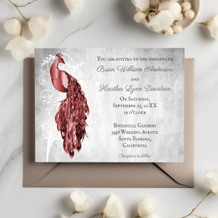 Invitación a la boda del Pavo Rojo