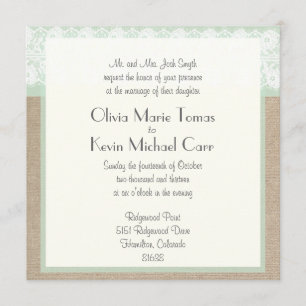 Invitación a la boda del Personalizable de la Casa
