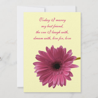 Invitación a la boda del personalizable Gérber Pin